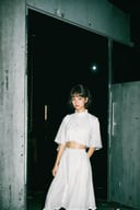 a girlie standing inside a dark abandoned building, (at night:1.4), photorealistic portrait, film emulation, bangs, stomach (masterpiece), (detailed), (intricate details), (realistic, photo-realistic:1.37), perfect anatomy, low contrast, humidity,  flash,  <lora:flash-000006:0.7>