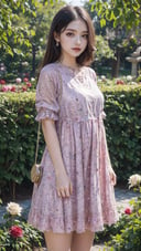 20 years old girl wear babydoll dress in the rose garden, realistic, best quality, depth_of_field<lora:TQDetailSlider:3>, (masterpiece,best quality:1.5)