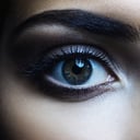 dark shot, high detailed photo of woman eye, perfect eye

