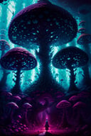 fantasy00d, unfinished, well-favored, tara mcpherson, heroic fantasy, drop shadow, mushroom forest <lora:fantasy00d-000015:1>