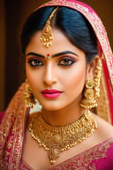 (best quality,4k,8k,highres,masterpiece:1.2),ultra-detailed,(realistic,photorealistic,photo-realistic:1.37),beautiful sexy indian woman,(long black hair,elegant hairstyle),(expressive eyes,detailed eye makeup),(rosy lips,perfectly shaped),(smooth and flawless skin,natural beauty),(traditional indian jewelry,ornaments),(intricate henna patterns on hands),(graceful pose,confident expression),(rich and vibrant colors),(soft lighting,highlighting facial features),(portrait,close-up),(cultural heritage,indian tradition)
