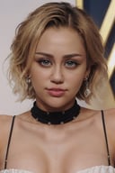 a full body photo of Miley Cyrus completely nude, from the music video "Prisoner," Miley Cyrus 28 years old specific physical details: 

Hair: Miley Cyrus flaunts a striking and daring platinum blonde mullet hairstyle, reflecting her edgy and rebellious persona. The mullet features layered, tousled locks that exude a sense of non-conformity and rock 'n' roll attitude.

Eyes: Her captivating and expressive blue eyes are accentuated with dramatic eyeliner and bold, smoky eye makeup, enhancing her intense and seductive on-screen presence.

Facial Features: Miley Cyrus boasts prominent and well-defined facial features, including a set of expressive, thick eyebrows that frame her eyes. Her features also comprise a defined nose, accentuated cheekbones, and lips adorned with a bold, dark-colored lipstick.

Body: Miley Cyrus displays a slender and toned physique, she has very small perfect breasts, small tits, slim waste, small hips, small perfect butt, perfect shaven vagina, perfect pussy.

Height: She stands at an average height, which contributes to her commanding and charismatic on-screen persona.

Makeup: Her makeup style in the video emphasizes bold and intense elements, with heavy eye makeup, sharp contouring, and vibrant lip colors, reflecting the video's bold and unapologetic visual aesthetic.

Jewelry: Miley Cyrus adorns herself with an array of bold and statement jewelry, including chunky chains, chokers, and dangling earrings, adding to her rebellious and glamorous look in the music video.

Demeanor: Throughout the video, Miley Cyrus exudes a raw and uninhibited energy, exuding confidence and assertiveness, embodying the song's themes of empowerment and self-liberation.

This detailed depiction of Miley Cyrus in the "Prisoner" music video serves as a comprehensive reference for AI-generated artwork, capturing her distinct physical attributes and dynamic stage persona.
,Miley Cyrus