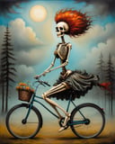 Dreamscape <lora:FF-Style-ESAO-Andrews-LoRA:1> in the style of esao andrews,esao andrews style,esao andrews art,esao andrewsa painting of a woman riding a bicycle with a skeleton, andrews esao artstyle, esao andrews, style of esao andrews, by Esao Andrews, inspired by Esao Andrews, by ESAO, esao andrews ornate, esao andrews and dave mckean, inspired by ESAO, rob mcnaughton, micheal whelan . Surreal, ethereal, dreamy, mysterious, fantasy, highly detailed