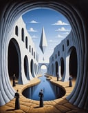 Cubist artwork <lora:FF-Style-Rafal-Olbinski.LORA:1> in the style of rafal olbinski,rafal olbinski style,rafal olbinski art,rafal olbinskia painting of a cave with people in it, illusion surreal art, surreal art, surreal painting, surreal oil on canvas, surrealistic painting, surreal scene, surrealism art, surreal oil painting, surrealism painting, jim warren and rob gonsalves, surrealist conceptual art, rob gonsalves and tim white, surrealist art, surrealism oil on canvas, surrealist painting . Geometric shapes, abstract, innovative, revolutionary