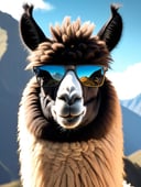 GTA-style artwork (Ultrarealistic:1.3),(Hopeless:1.3) <lora:FF-LLama-Generator:1> a black and white llama is standing in front of mountains, lama with dreadlocks, alpaca, portrait of a llama, llama portrait, lama, wild fluffy llama portrait, llama with dreadlocks, gerald, 8 k ultra realistic animal, llama all the way, made of wool, llama, alejandro, black man with afro hair, llama anthro portrait, makeup. unreal engine, no humans, solo, mountain, realistic, animal, looking at viewer, cloud, outdoors, bird, brown eyes, sky, closed mouth a close up of a llama wearing sunglasses on a black background, lama, llama, llama portrait, llama all the way, portrait of a llama, alpaca, llama head, llama anthro portrait, llama angel of sunrise, wild fluffy llama portrait, lama with dreadlocks, mountain scene in a llama face, neon sunglasses!, epic background, colorful hd picure, epic wallpaper . Satirical, exaggerated, pop art style, vibrant colors, iconic characters, action-packed