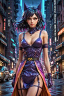 By Yves Di, a beautiful androgynous, satin slip dress, beautiful face, beautiful legs, light dark eyes, very happy face, full body, colorful colors, detailed background, Gotham, Batman, Catwoman vibe, smooth criminal style, night time, penthouse ,high quality, 8K Ultra HD, 3D effect, A digital illustration of anime style, soft anime tones, Atmosphere like Gotham Animation, luminism, three dimensional effect, luminism, 3d render, octane render, Isometric, awesome full color, delicate and anime character expressions

