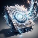 <lora:TempestMagic-21:0.8>,tempestmagic ,fantasy,ethereal transparent, motion blur, (white book of spells:1.2) , studded with a glowing glyph , gameicon,, masterpiece,best quality, masterpiece, HD Transparent background, (simple background:1.2), dark background, <lora:FantasyIcons_Books:0.2>,