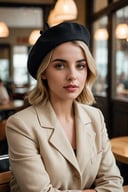 cinematic film still 1girl, british, ana de armas, short blond hair, beige clothes, at a cafe, cloudy
BREAK
black beret . shallow depth of field, vignette, highly detailed, high budget, bokeh, cinemascope, moody, epic, gorgeous, film grain, grainy

