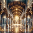 <lora:HolyMagic:0.8>, holymagic , fantasy, divine energy,  magical energy,(dungeon interior :1.1) , labyrinth, bridge , pillars, dark indoors, pedestal
