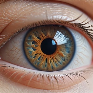 closeup of an eye, microscopic, ultra details,8k