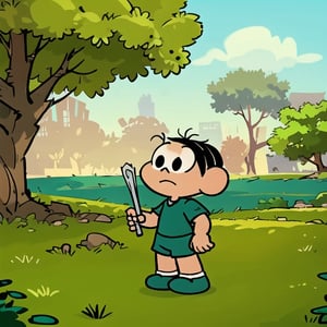 boy, black eyes, grass field, trees in background, hand draw,



,cute comic,chibi avatar