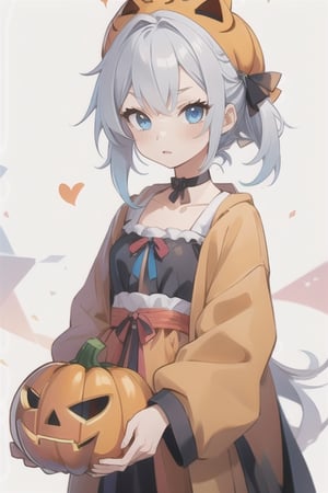 girl, pumpkin costume, choker,
,KunoTsubakiv1