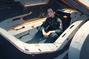 a photo of daniel bruhl sitting in a space ship, full body shot, full body,
1boy, cinematic composition, depth of field, solo focus, science fiction, 
4k, 8k, (masterpiece, ultra detailed face, detailed eyes), (two eyes, nose, mouth), best quality, high resolution, high quality