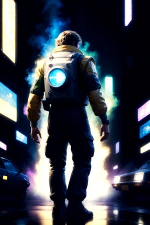 Bomb Jack, reimagined 80s zxspectrum game character, game poster style, digital painting, cover artist Dave Rapoza, 8k, concept art, sharp, intricate, highly detailed, UHD drawing, mastery, acrylic painting, style of makoto shinkai, jamie wyeth, james gilleard, edward hopper, greg rutkowski. ,score_9,hyper real extra effect add 