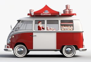 Masterpiece, high resolution, realistic, 1 girl, cute, ((wear santa head)), sales at lovely coffee cart, volkswagen cart, Equipped with a professional large coffee machine, Fancy red high detail, 8k, industrial design, product design, WHITE BACKGROUND, White environment, studiolight, ultra Realistic, highdetailed
Lateral face, Side view,volkswagen