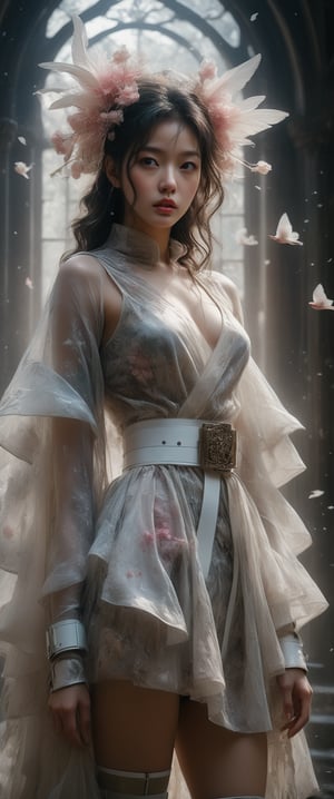breathtaking ethereal RAW photo of female, (((by John Collier, John William Waterhouse,  sexy pinup style, silver, gold), (masterpiece),(ultra-detailed), (high quality), (high resolution), (best quality, highres, UHD), highres, absurdo, ultra detail, ultra quality, (((pinup, poster)), (Jun from Gatchaman by Carne Griffiths, Conrad Roset), ultra realistic, beautiful, masterpiece, 32K, HDR, (mixed race American-Japanese, super cute face), lanky, swan-head-like helmet with a transparent glass plate like a beak covered the front face, cloak with jagged shapes in the end, white thigh highs, white elbow gloves, white belt, pink superhero-like mini skirts suit, naturally sexy, {masterpiece}, {best quality}, {ultra-detailed}, (exquisite make-up face),

 )), dark and moody style, perfect face, outstretched perfect hands. masterpiece, professional, award-winning, intricate details, ultra high detailed, 64k, dramatic light, volumetric light, dynamic lighting, Epic, splash art .. ), by james jean $, roby dwi antono $, ross tran $. francis bacon $, michal mraz $, adrian ghenie $, petra cortright $, gerhard richter $, takato yamamoto $, ashley wood, tense atmospheric, , , , sooyaaa,IMGFIX,Comic Book-Style,Movie Aesthetic,action shot,photo r3al ,bad quality image,oil painting, cinematic moviemaker style,Japan Vibes,H effect,koh_yunjung ,koh_yunjung,kwon-nara,sooyaaa,colorful,,armor,han-hyoju-xl
,DonMn1ghtm4reXL, ct-fujiii,ct-jeniiii, ct-goeuun,mad-cyberspace,FuturEvoLab-mecha,cinematic_grain_of_film,a frame of an animated film of,score_9,3D,style akirafilm,Wellington22A,Mina Tepes,lucia:_plume_(sinful_oath )_(punishing:_g,VAMPL, FANG-L ,kizuki_rei, ct-eujiiin,Jujutsu Kaisen Season 2 Anime Style,ChaHaeInSL,Mavelle,Uguisu Anko,Zenko