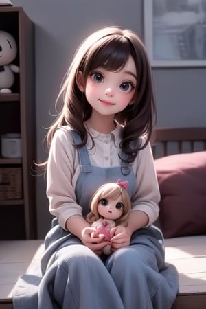 masterpiece, best quality, a cute Haunted doll