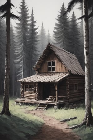 cabin in the wood