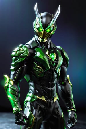 kamen rider stronger , futuristic alien , science fiction, warframe , upper body, black background,(RAW photo, best quality),(fighting stance),(((biological armor:1.4))),cowboy shot, transparent glass armor, gloves,realistic, green and black suit ,Black pants with green stripes,white scarf,glowing eyes,fighting stance,take on helmet with green horns,
ultra detailed, highres, soft light,cinematic lighting,city lights at night,perfect anatomy,slender body,
(MASTERPIECE:1.2),(REALISTIC:1.2), (ILLUSTRATION:1.2) , (POST PROCESSING:1.3),(SHARP FOCUS:1.3),
HDR, photography, Kodak Portra 400, film grain, vibrant color, perfect hands, perfect arms,
super extremely ultra detailed (hair,eyes,iris,skin,cloth texture),
(sharp focus),(denoise),(raw photo,8k uhd),(extremely fine,best quality),illustration,intricate,
,futuristic alien,glass shiny style,Extremely Realistic,Glass Elements