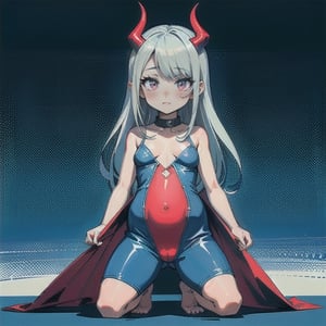 (masterpiece), best quality, expressive eyes, perfect face,(small brests), white hair, ((blue left eye)), (red right eye), full body,dragon horns, ((very revealing outfit)),((erotic outfit)), small body, long hair, (((kid body))),(1 girl), futuristic city background ,too young girl,(((baby body))),Pixel art,(((rape))),((pussy insertion)), multiple penetration
