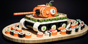 tank made of sushi