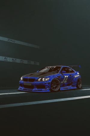 photograph BMW E46 M3 Coupe GTR Widebody Kit, NFS 2005 style decals, BMW blue, detailed number plate, cinematic 4k epic detailed 4k epic detailed photograph shot on kodak detailed bokeh cinematic hbo dark moody
,SD 1.5,<lora:659095807385103906:1.0>