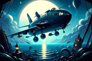 DonMD4rkT00nXL airplane, napoleon, sun, abyss, ocean, fish, radio, mermaid, balloon seashell,