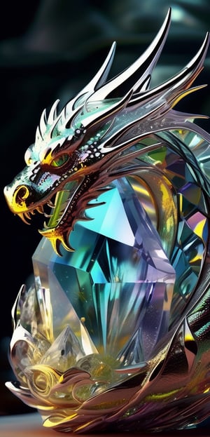 Dragon crystal, masterpiece, Best Quality, in Ethereal Fantasy style