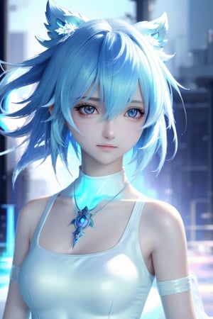 medium body Beautiful final fantasy style girl, clean detailed faces, intracate clothing, analogous colors, glowing shadows, beautiful gradient, depth of field, clean image, high quality, high detail, high definition, Luminous Studio graphics engine