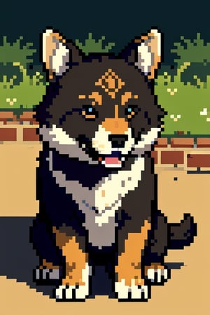 Pixel art,((animal)),feral_dog