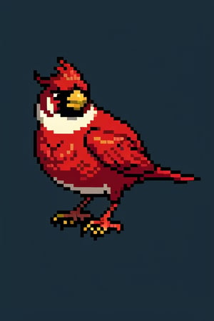 Pixel art,((animal)),Cardinal,bird