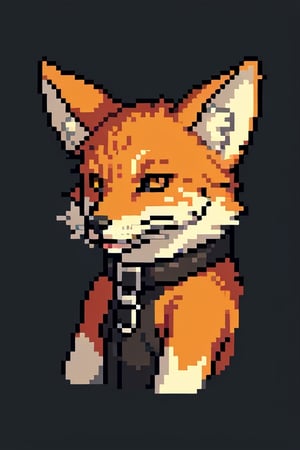 Pixel art,((animal)),feral_fox