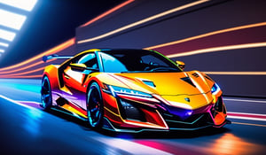 Legends on the Canvas,
On the canvas of asphalt, where dreams unfold,
GT-R  NSX, and  Lamborghini in a row, a story to be told.
Lambo, a painting of power and might,
NSX, strokes of elegance in the moonlight.
GT-R, bold colors of speed and grace, Anime-style street racer, neon-lit city, fast cars, drifting, adrenaline-fueled action, intense concentration, midnight speed, anime style, Realism, depth of field, sparkle, glowing light, reflection light, speed lines, first-person view, Ultra-Wide Angle, Sony FE, masterpiece, ccurate, anatomically correct, textured skin, super detail, best quality, award winning, highres, 4K, 8k, 16k
On the racetrack canvas, they find their place.,c_car,Car,Sports car,Nature,H effect