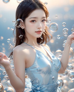 (kpop idol photo realistic gravure:1.2),best quality, 8k, ultra high res, realistic, upper body, 
A sheer salon style long windblown hair, 
break,

a stunning pretty and beautiful woman is posing (in floral printed dress:1.3), (full of small bubbles, countless small bubbles around her:1.5), (full of small bubbles, countless small bubbles dancing in the air:1.5)

break,

busty, 
busty, (round breasts:1.2),(large breasts:1.3),(sagging breasts:1.3),(narrow waist:1.3),(tan skin:1.3),
(full of small bubbles, countless small bubbles around her:1.5), (full of small bubbles, countless small bubbles dancing in the air:1.5)

break,

beautiful oceanscape backdrop, golden hour, beautiful sky,glitter,Asian girl,photo r3al,more detail XL,shiny,Asian,photo of perfecteyes eyes,Realism,leonardo,bubble