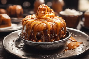 sweet food, caramel, complex background
(realistic shadow, ultra quality texture, depth of field, soft lights, photorealistic, highly realistic, high - definition picture, detailed, perfect quality, detailed face, high resolution, realistic, realism)