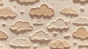 Full image of Aesthetic clouds vintage, beige