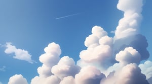 Delete the  clouds over the middle of the image