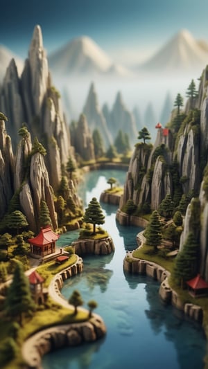 "Surreal Serenity: Delve into dreamlike landscapes with a tilt-shift effect, capturing the model in a state of ethereal beauty amidst surreal surroundings, posted in mesmerizing 16K resolution for unparalleled clarity."