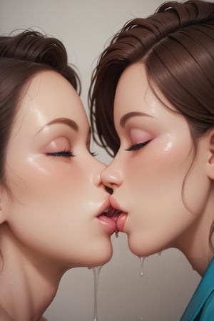 score_9, score_8_up, score_7_up, pin-up style, , (curvy:1.2), kisses, wet kiss, only kiss,only a kiss in the frame, detailed mouth, kissing trick, lesbian, fluids dripping, saliva dripping, bondagemedium photo,, sound effect, p3np0v4c, watercolor