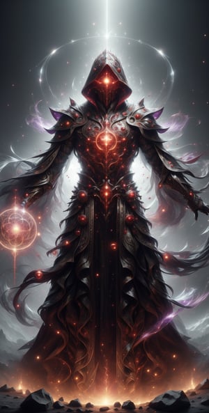 Generate an image of mysterious wuxia cultivator wizard, The globule of violet mist rotated rapidly around his body, emitting countless strands of Crimson Qi throughout wizard's body. A brutally powerful aura appeared within his physical body and grew more powerful, his Spiritual Sense expanded, and most obviously, the Blood Clone and the Blood Death World he was within slowly began to grow stronger, masterpiece, fantasy, intricate details, very high quality, 16k, high_resolution, sharp focus, vivid color, magic, qi, cakra,explosionmagic ,DonMSt33lM4g1c