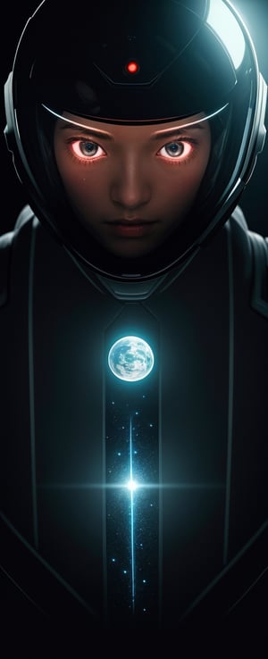 (masterpiece, best quality), (hyper-realistic:1.4), Lenkaizm, 8k, absurd res, high res, (masterpiece:1.4), ultra-detailed,  Envision an astronaut exploring a mysterious planet, wearing transparent space helmet equipped with light visor, neon led line stream on suit, space, cosmos, planet, flower, galaxy, outer space, nebula.