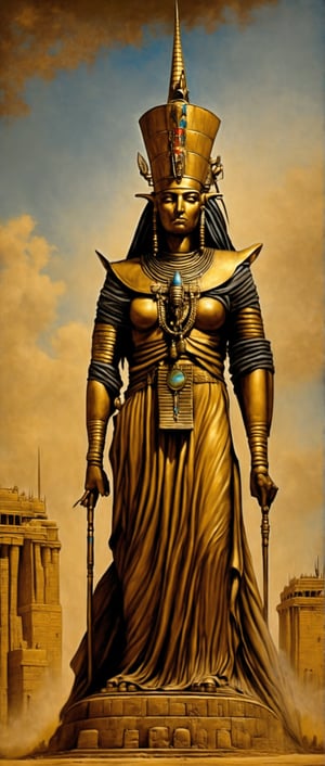(+18) , NSFW , 
The statue of liberty,
LUXOR in EGYPT near TEMPLE OF LUXOR: A GIANT STATUE OF THE PHARAOH RAMSES II,



, in the style of esao andrews,steampunk style