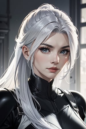 ((ultra detailed, masterpiece, absurdres))
 
SpiderBlackCat, 1girl, white hair, long hair, portrait
