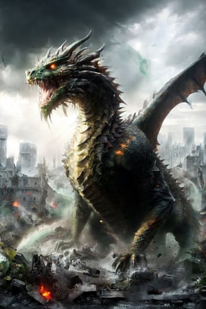 bad dragon attacking city,stalker