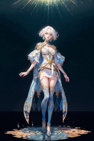 high resolution,  ultra detailed,  (masterpiece:1.4), taeri,  busty, super photo realistic illustration, highres, ultla detailed, absurdres,  best quality, 

woman,  flower dress,  colorful,  fleshy slender beautiful full body, masterpiece, intricate, lace halter neck, low angle full body shot, ultra detailed blonde hair and brown eyes, (idol costume), fleshy slender beautiful full body, thighlet, mustard , detailed face, gold_trim, long flare white cloak, (intricately detailed solid blue see-through dress:1.3), lace_trim capelet, mustard waving very long hair ribbon, one messybun, metalic breastplate,rowrise skirt, halberd, eyelet wide belt, pantyhose, many jewel and goldsmith, navel exposed, decorative tiara, gold intricate cloak,, green theme, exposure blend,  bokeh,  (hdr:1.4),  high contrast,  (cinematic,  teal and orange:0.85),  (muted colors,  dim colors,  soothing tones:1.3),  flying girl,

//Expression
(god bless you:1.3),
compassionate expression, empathetic, caring, kind,
content expression, satisfied, pleased, gratified,
thoughtful expression, pensive, reflective, contemplative,
determined expression, resolute, purposeful, firm,

//Background 
depth of field, many flowers and jewels, many colorful bubbles, darl background, 
BREAK 

//Effect (colorful:1.5),
papier colle, paper collage, layered compositions, varied textures, abstract designs, artistic juxtapositions, mixed-media approach,
(Zentangle:1.5), structured patterns, meditative drawing, intricate designs, focus and relaxation, creative doodling, artistic expression, yoimiyadef, ayaka_genshin, outfit-km,
lens flare, light particles, perfect lighting, reflecting puddles, rich in details and textures,
BREAK

//Lighting 
fine dust reflected in light, strong sunlight, glowing lights, pillar of lights, blooming light effect, from front lighting,
BREAK