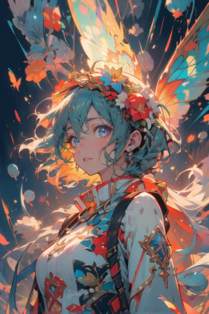 high resolution,  ultra detailed,  (masterpiece:1.4), taeri,  busty, super photo realistic illustration, highres, ultla detailed, absurdres,  best quality, woman,  flower dress,  colorful,  darl background, flower armor, colorful and cute theme, a little girl, cute, innocent, rosy cheeks, floral dress, (sparkling headdress: 1.2), wand, (talking animal companion: 1.3), magical forest, colorful butterflies, magical creatures, (friendly dragon: 1.1), castle, rainbow, (floating fairy: 1.1), (huge lollipop: 0.9), (candy house: 1.2), (wishing well: 1.1), sparks, Happiness, Adventure (Storybook: 1.1), Fantasy, Fantasy, and Fantastic (Ray Tracing, HDR, Illusory Rendering, Reasonable Design, High Detail, Masterpiece, Best Quality, Ultra high Definition),
BREAK

 exposure blend,  medium shot,  bokeh,  (hdr:1.4),  high contrast,  (cinematic,  teal and orange:0.85),  (muted colors,  dim colors,  soothing tones:1.3),  

(god bless you:1.3),
compassionate expression, empathetic, caring, kind,
content expression, satisfied, pleased, gratified,
thoughtful expression, pensive, reflective, contemplative,
determined expression, resolute, purposeful, firm,

(colorful:1.5), glowing lights, pillar of lights, blooming light effect,
papier colle, paper collage, layered compositions, varied textures, abstract designs, artistic juxtapositions, mixed-media approach,
(Zentangle:1.5), structured patterns, meditative drawing, intricate designs, focus and relaxation, creative doodling, artistic expression,dragonbaby