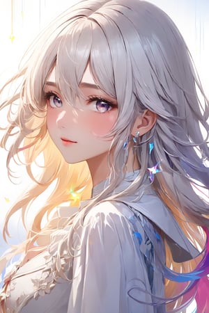 masterpiece, best quality, (extremely detailed CG unity 8k wallpaper, masterpiece, best quality, ultra-detailed, best shadow), (detailed background), (beautiful detailed face, beautiful detailed eyes), High contrast, (best illumination, an extremely delicate and beautiful),1girl, nude, white hair, long hair,  ((colourful paint splashes on transparent background, dulux,)), ((caustic)), dynamic angle,beautiful detailed glow,full body