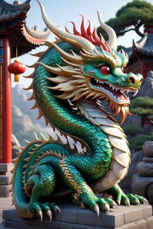 Chinese dragon, sleeping dragon posture, head bowed, dignified, introspective, subdued, texture and details, humble posture, profound symbolism, repentance, solemn introspection, wisdom and humility.
By FuturEvoLab, (Masterpiece, Best Quality, 8k:1.2), (Ultra-Detailed, Highres, Extremely Detailed, Absurdres, Incredibly Absurdres, Huge Filesize:1.1), ,CHINESE DRAGON,Head down,Dragon,Disney pixar style
