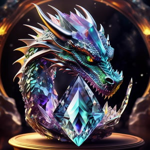 Dragon crystal, masterpiece, Best Quality, in Ethereal Fantasy style