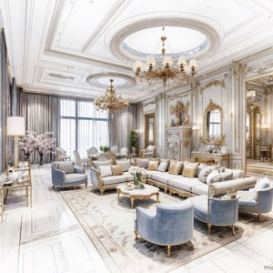 luxurious livingroom interior,  ((masterpiece)), high quality, raw photo, ((best quality)),   ,High detailed 